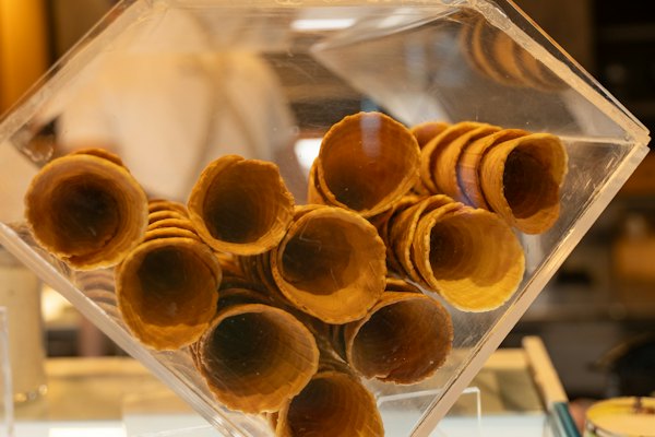 Cone dispenser at the Waterfront store