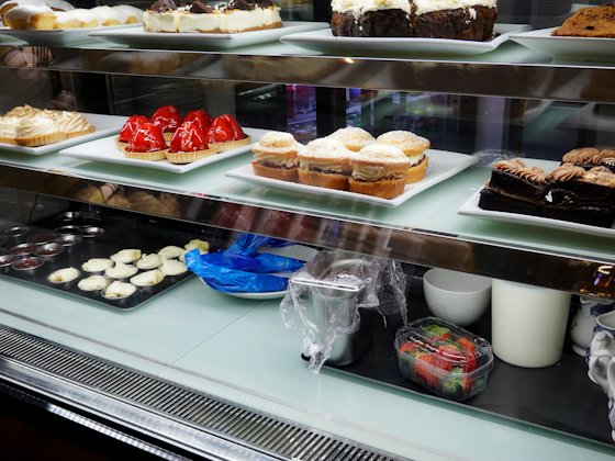 Worst store: A pastry case with half-empty shelves and gaps