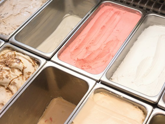 Best store: Smooth, full tubs in a gelato cabinet