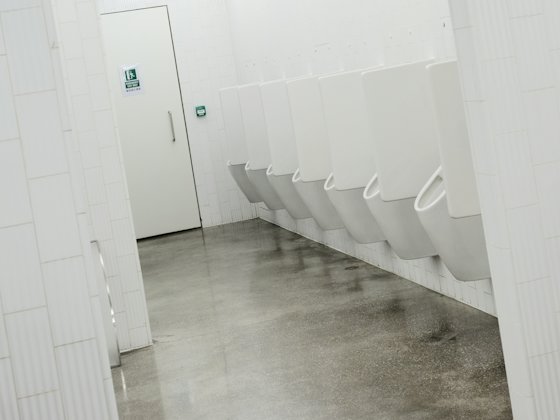 Best store: A bright, clean row of urinals and a dry floor